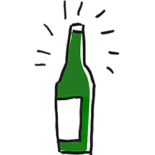 お酒の瓶のイラスト