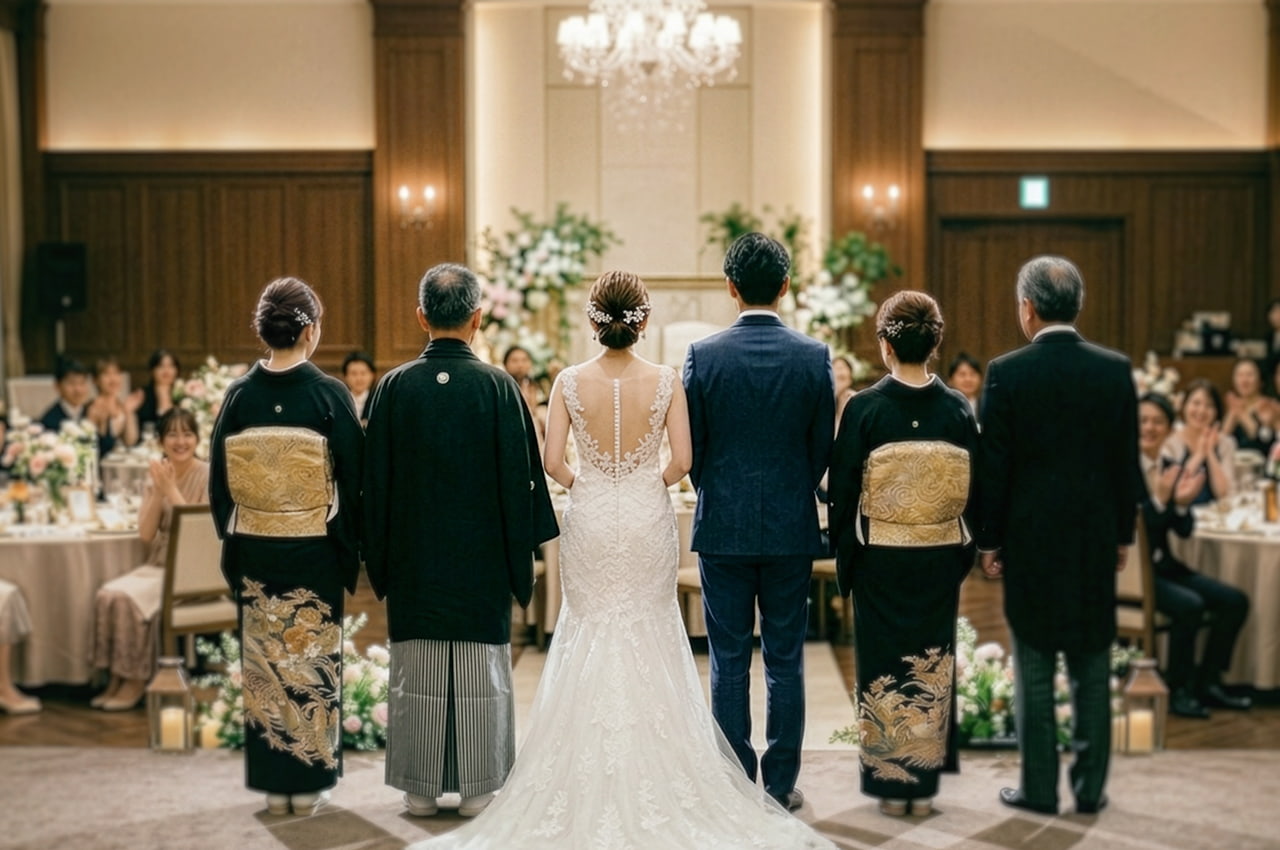 結婚式のクライマックス 記念撮影